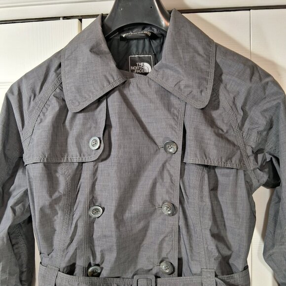 The North Face Hyvent double Breasted Trench Coat Womens - Picture 2 of 15